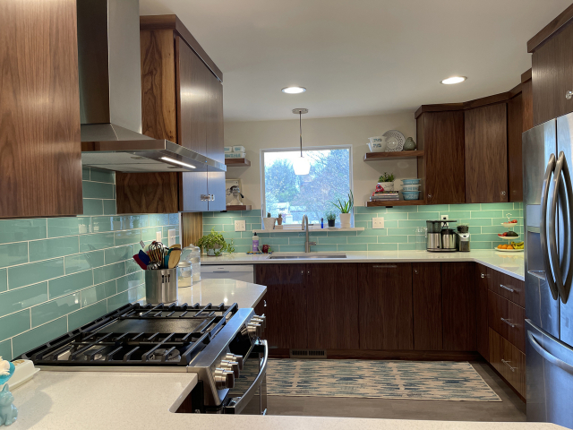 Mid-Century Modern Kitchen Remodeled by Action Builders