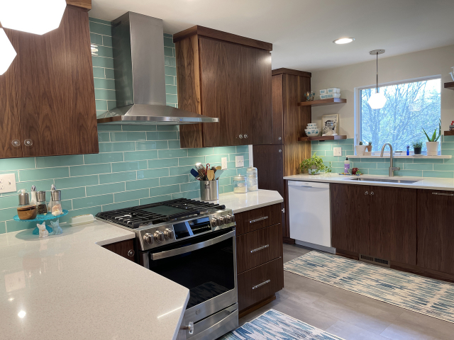 Mid-Century Modern Kitchen Remodeled by Action Builders