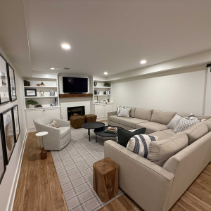 upper st clair basement remodel kitchen office project