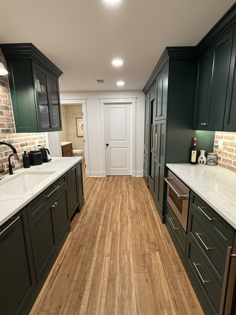 upper st clair basement remodel kitchen office project