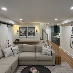 upper st clair basement remodel kitchen office project