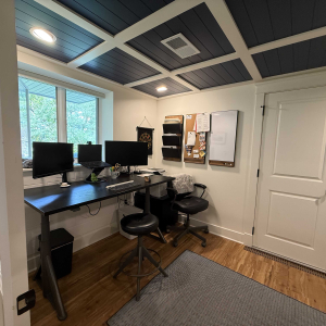 upper st clair basement remodel kitchen office project