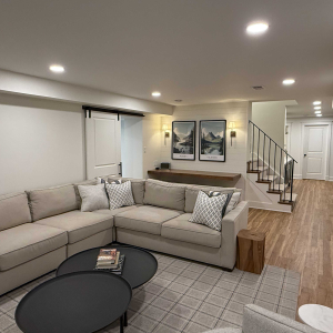 upper st clair basement remodel kitchen office project